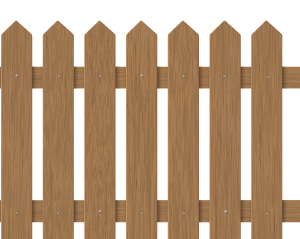 wood fencing design